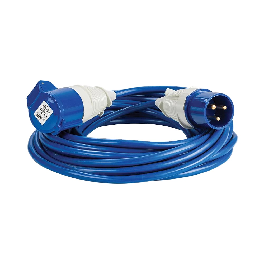 DEFENDER EXTENSION LEAD BLUE, 4mm, 32A, 14M image 1