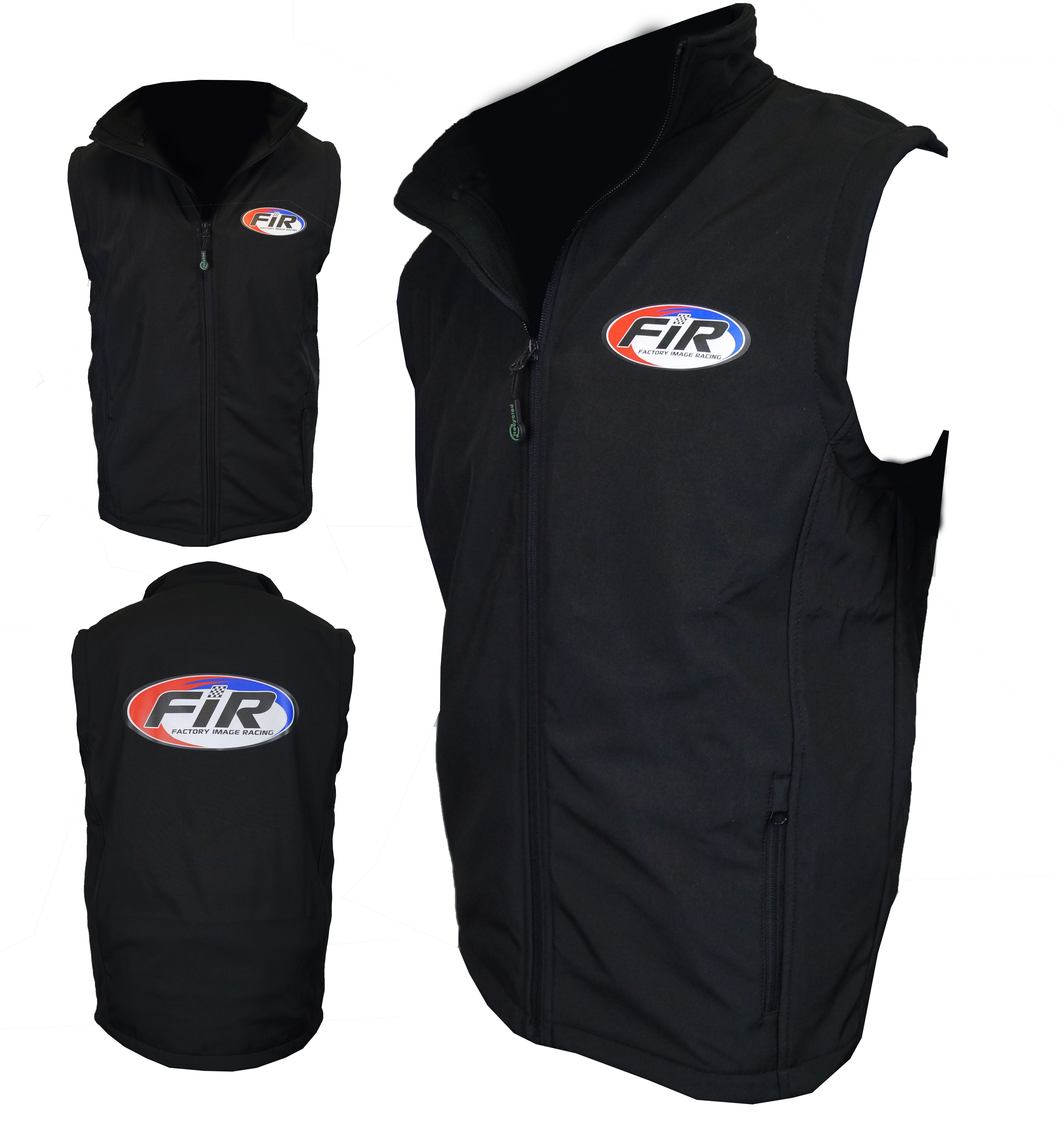 FIR SOFTSHELL GILET BODYWARMER - BLACK - SIZE M image 1