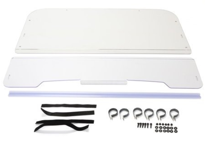 WINDSCREEN FLIP UP POLYCARBONATE KAWASAKI MULE 3000 3010 UTV, WINDSHIELD image 1