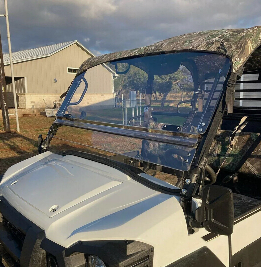 WINDSCREEN FLIP UP POLYCARBONATE KAWASAKI MULE PRO UTV, WINDSHIELD thumbnail 3