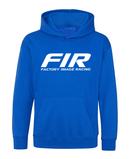 FIR KIDS HOODIE SWEATER - WHITE ON BLUE, SIZE - 3/4 image 1