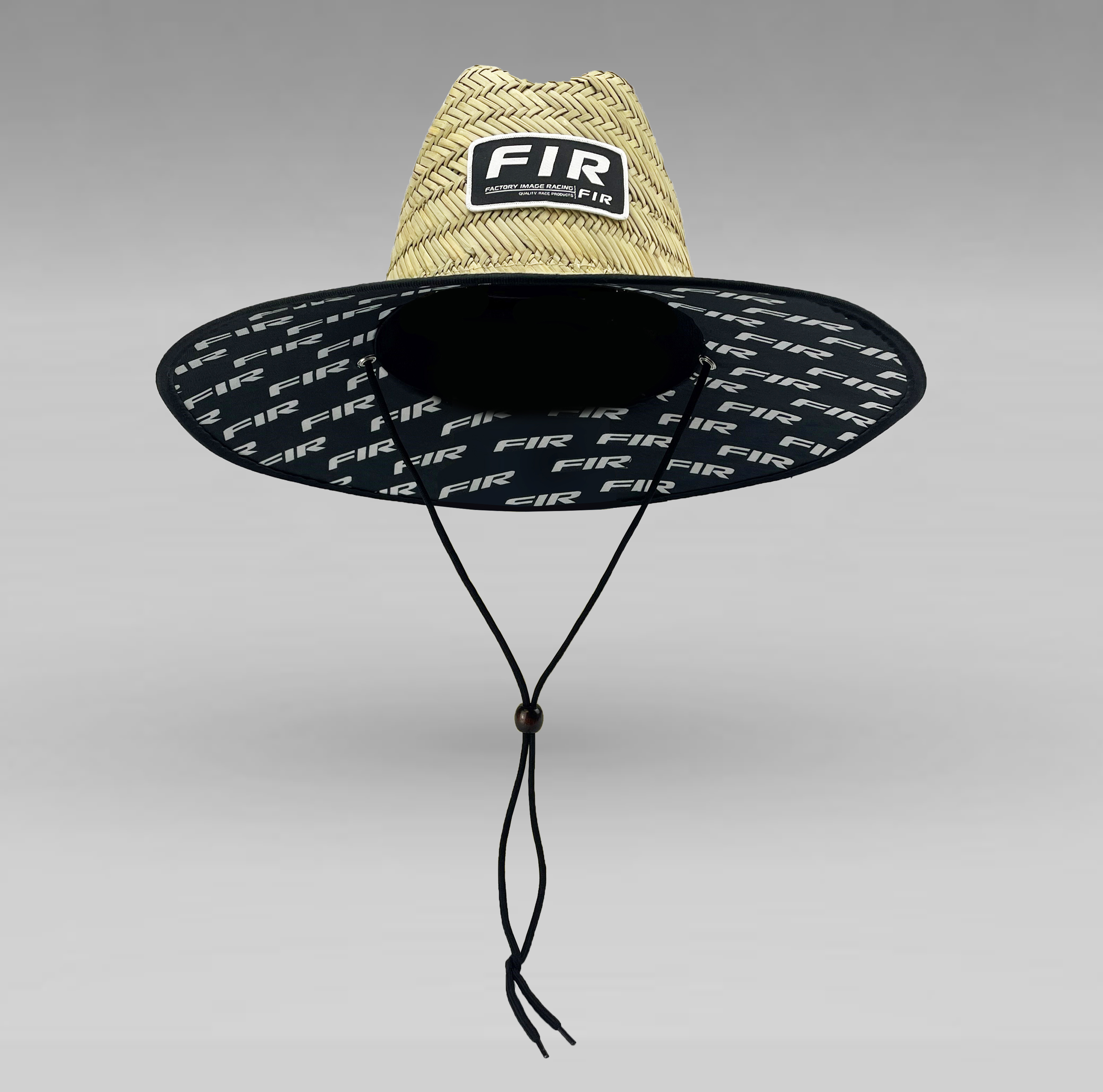 SHORESIDE STRAW HAT - FIR TEXT PATCH - ONE SIZE image 1