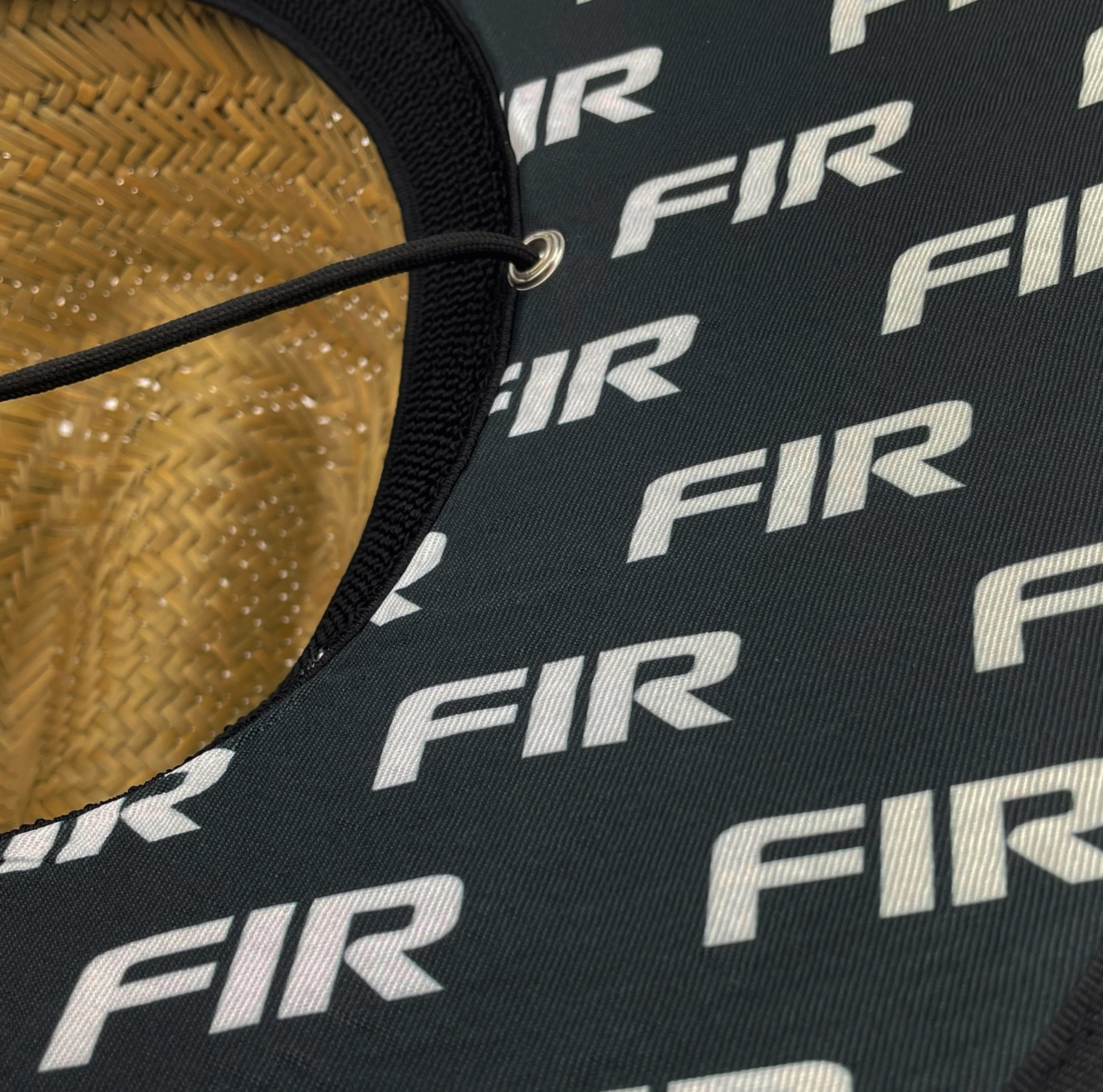 SHORESIDE STRAW HAT - FIR TEXT PATCH - ONE SIZE thumbnail 2