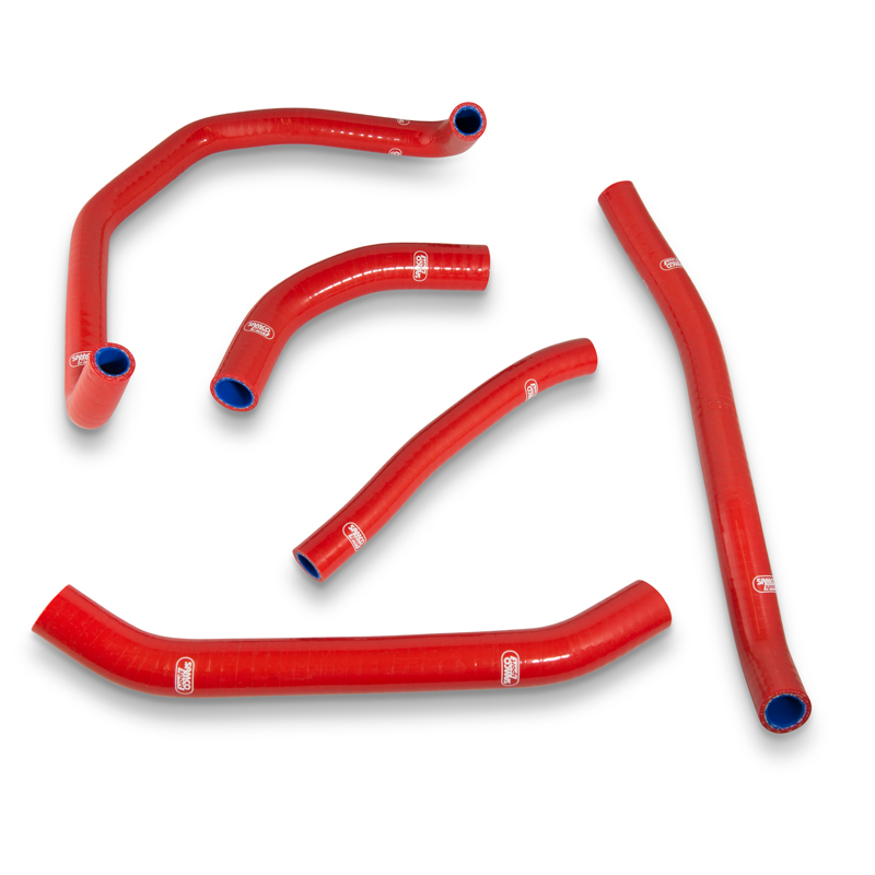 COOLANT HOSE 5 PIECE KIT RED 16-19 HONDA 1100 AFRICA TWIN CRF L OEM DESIGN SAMCO HON-108-RD image 1