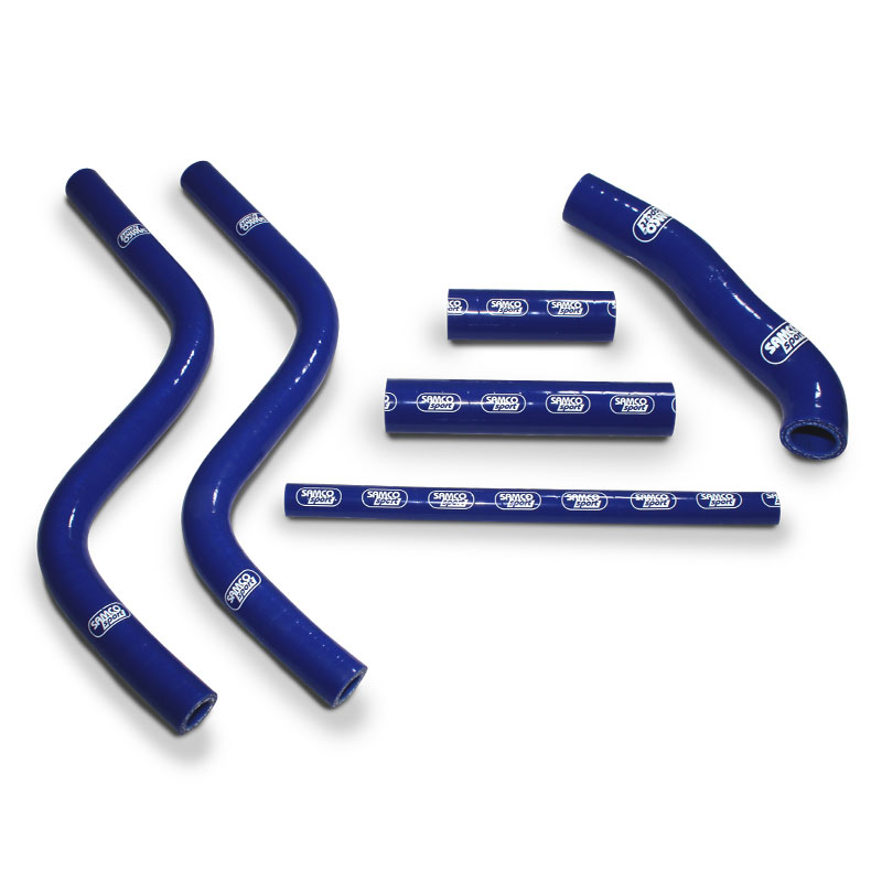 COOLANT HOSE 6 PIECE KIT BLUE 88-91 HONDA 250 CR R SAMCO SPORT HON-45-BU image 1