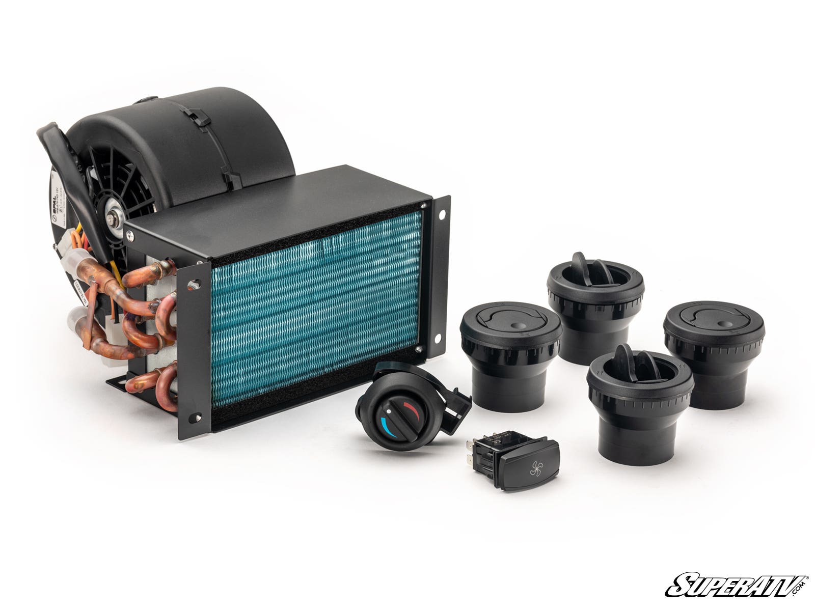 CFMOTO U10 IN DASH CAB HEATER MATRIX BLOWER, SUPER ATV HTR-CF-U10-ID image 1