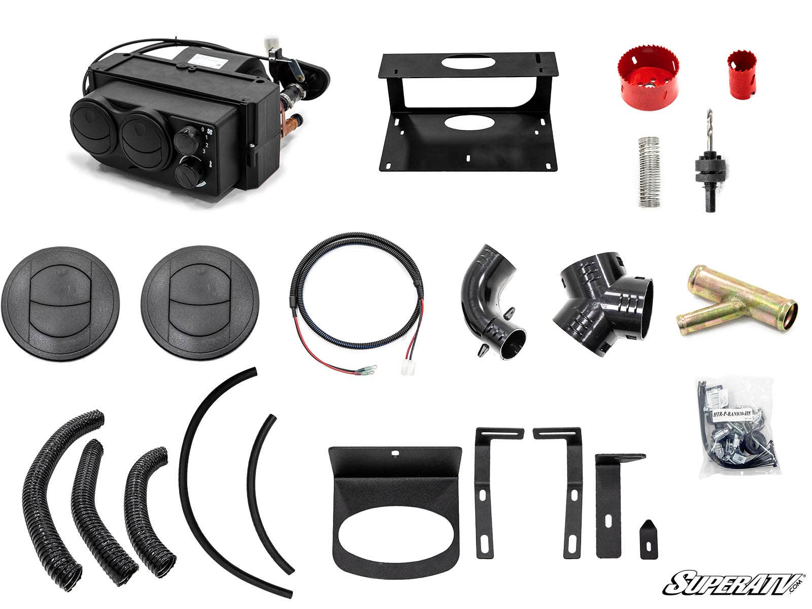 POLARIS RANGER XP 900 UNDER DASH CAB HEATER MATRIX BLOWER, SUPER ATV HTR-P-RAN900 thumbnail 2