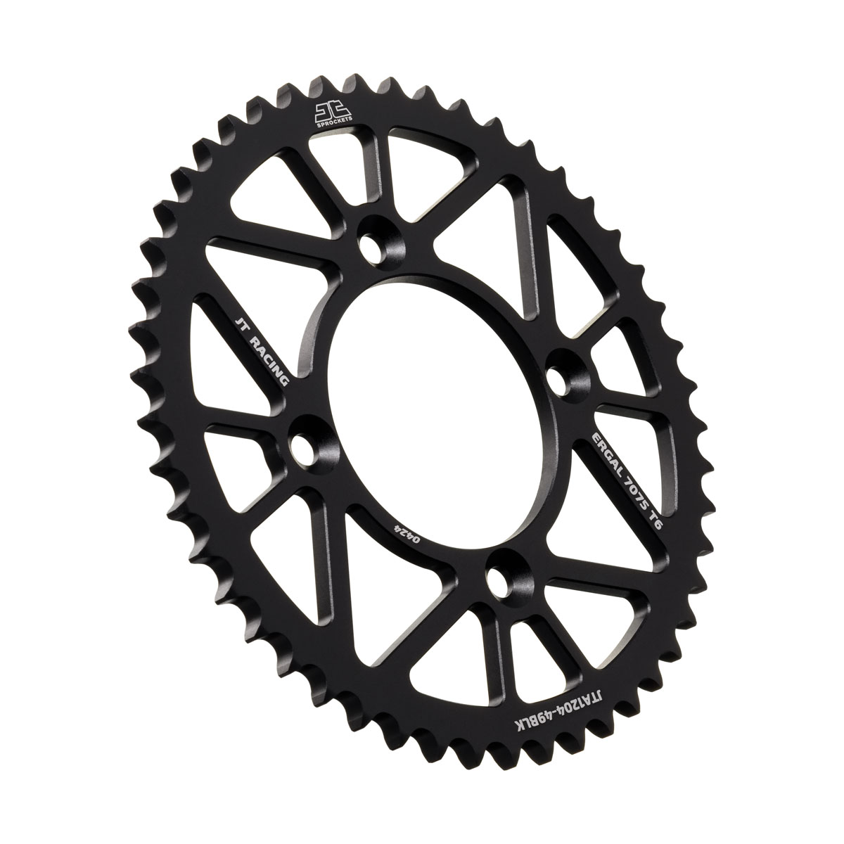 REAR SPROCKET JTA1204.49BLK ALUMINIUM BLACK image 1