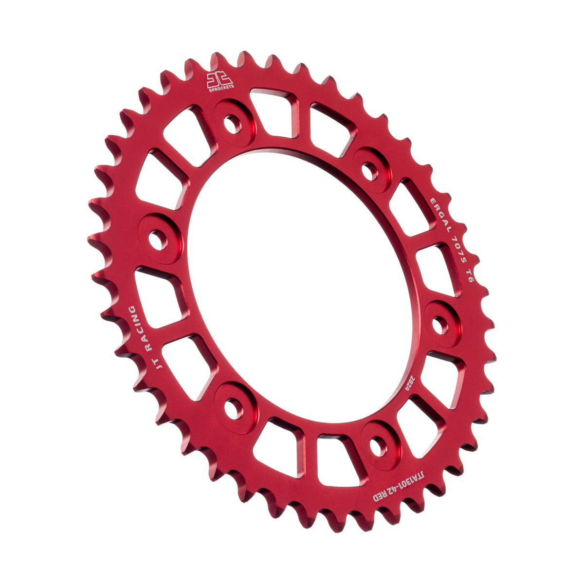 REAR SPROCKET ALUMINIUM JTA1301.42RED, CRF300 L/LA 41201-K1T-E10 image 1