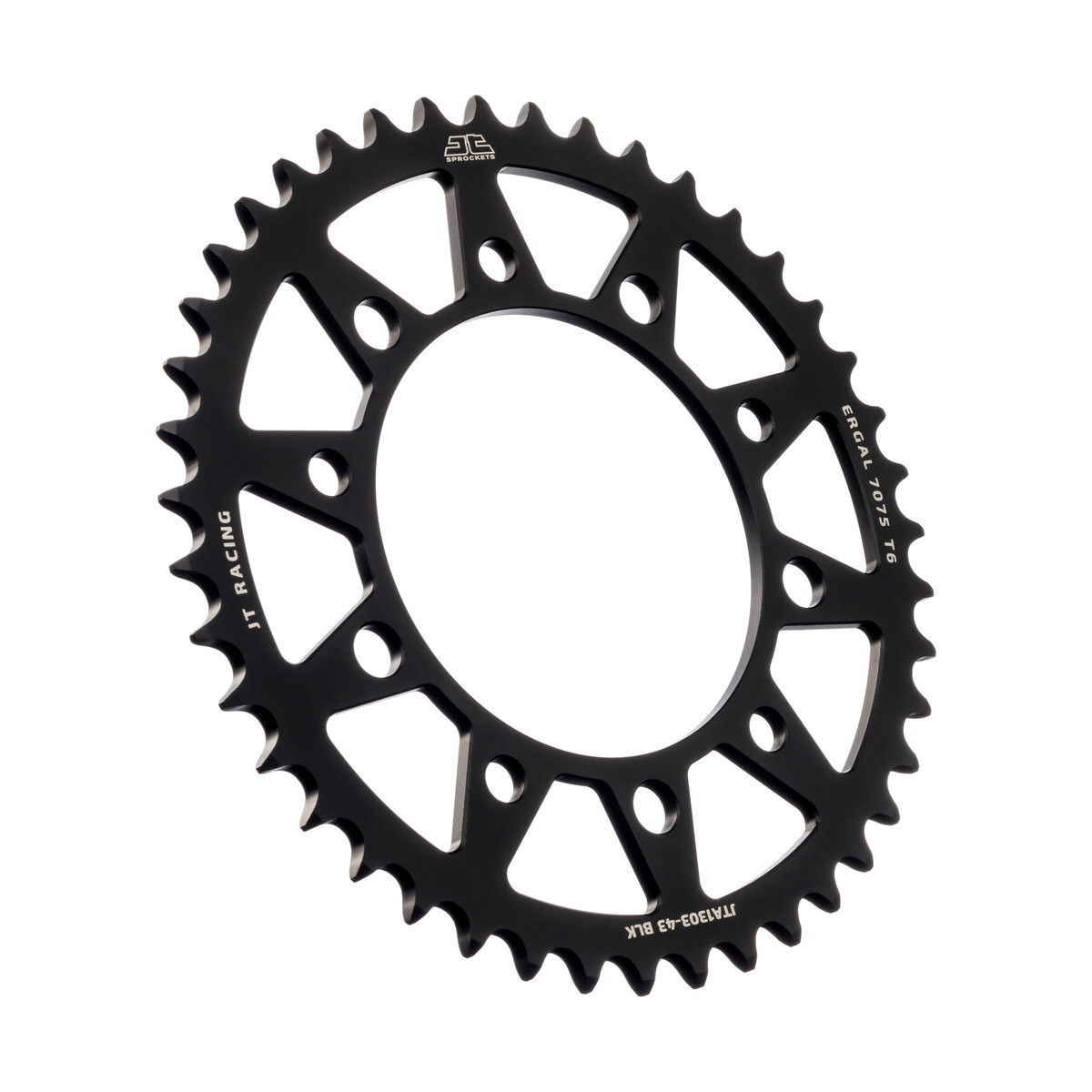REAR SPROCKET ALLOY JTA1303.43 BLACK, HONDA ROAD CHAIN 520 image 1