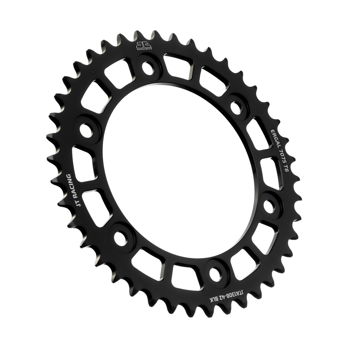 REAR SPROCKET ALLOY JTA1308.42BLK, CHAIN CONVERSION 520 JT RACELITE, HONDA ROAD JTR1308 image 1
