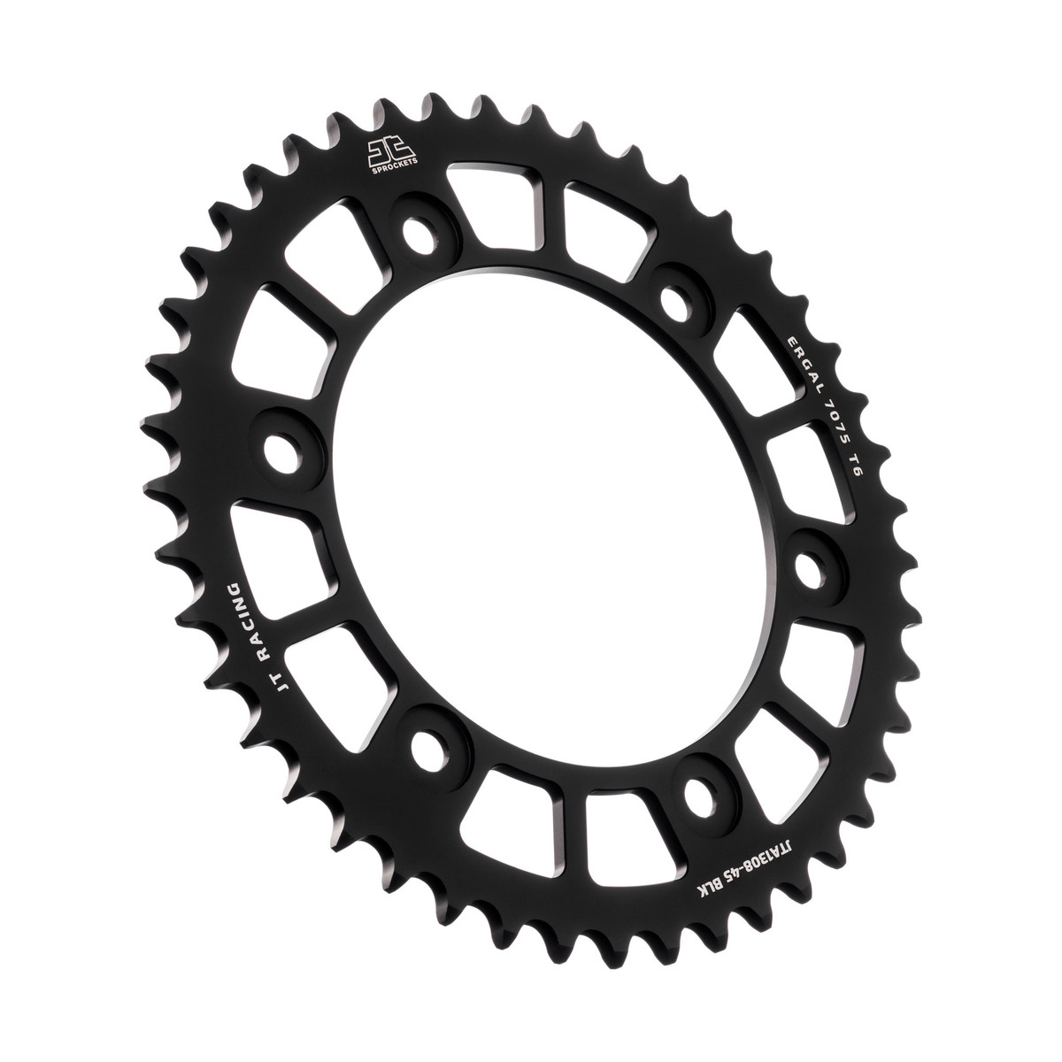 REAR SPROCKET ALLOY JTA1308.45BLK, CHAIN CONVERSION 520 JT RACELITE, HONDA ROAD JTR1308 image 1