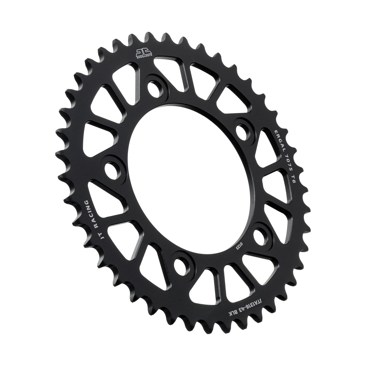 REAR SPROCKET JTA1316.43BLK BLACK ALLOY, HONDA ROAD 41201-MGS-D30 image 1