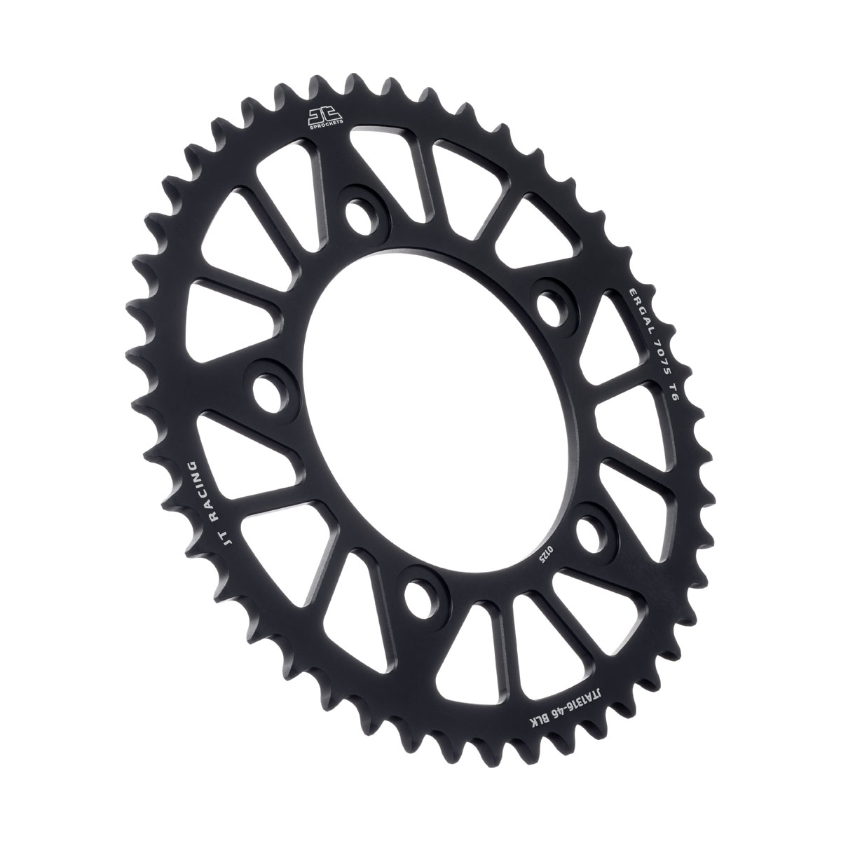 REAR SPROCKET JTA1316.46BLK BLACK ALLOY, HONDA ROAD 41201-MGS-D30 image 1