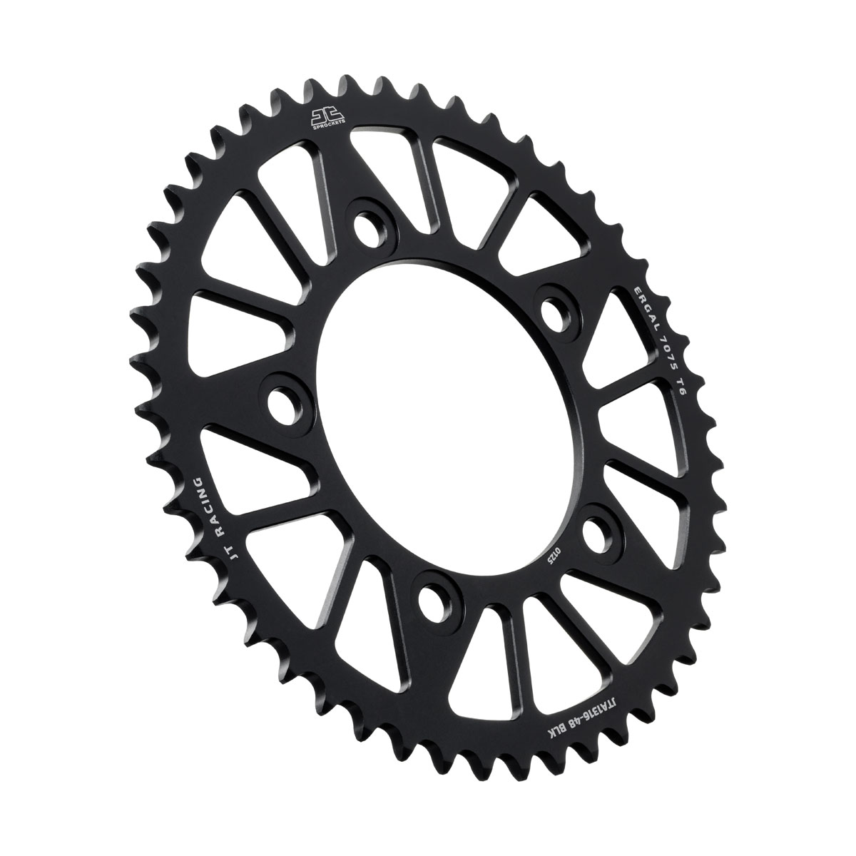 REAR SPROCKET JTA1316.48BLK BLACK ALLOY, HONDA ROAD 41201-MGS-D30 image 1