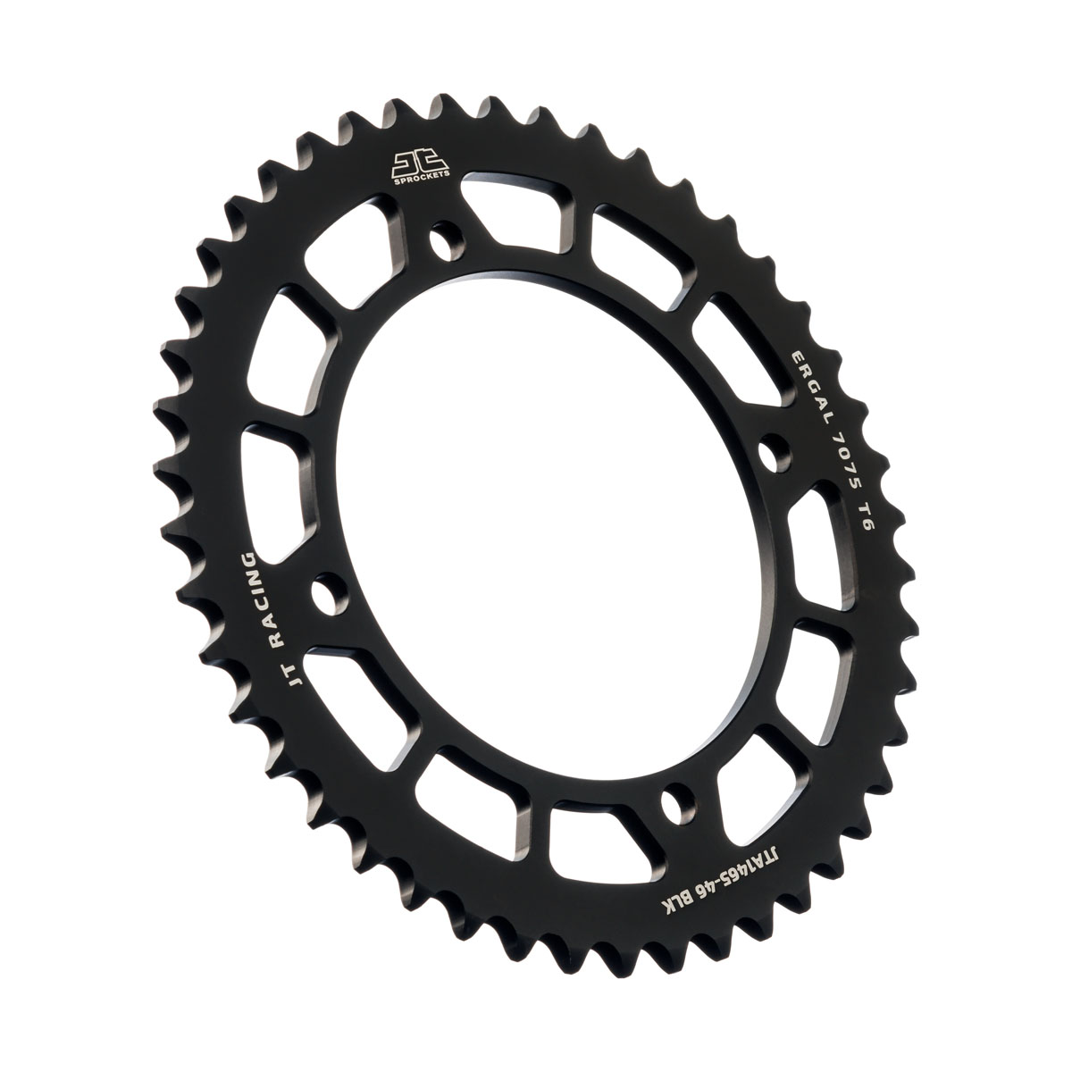REAR SPROCKET ALLOY BLACK. 1465, JTA1465.46BLK 7075-T6 Aluminium image 1