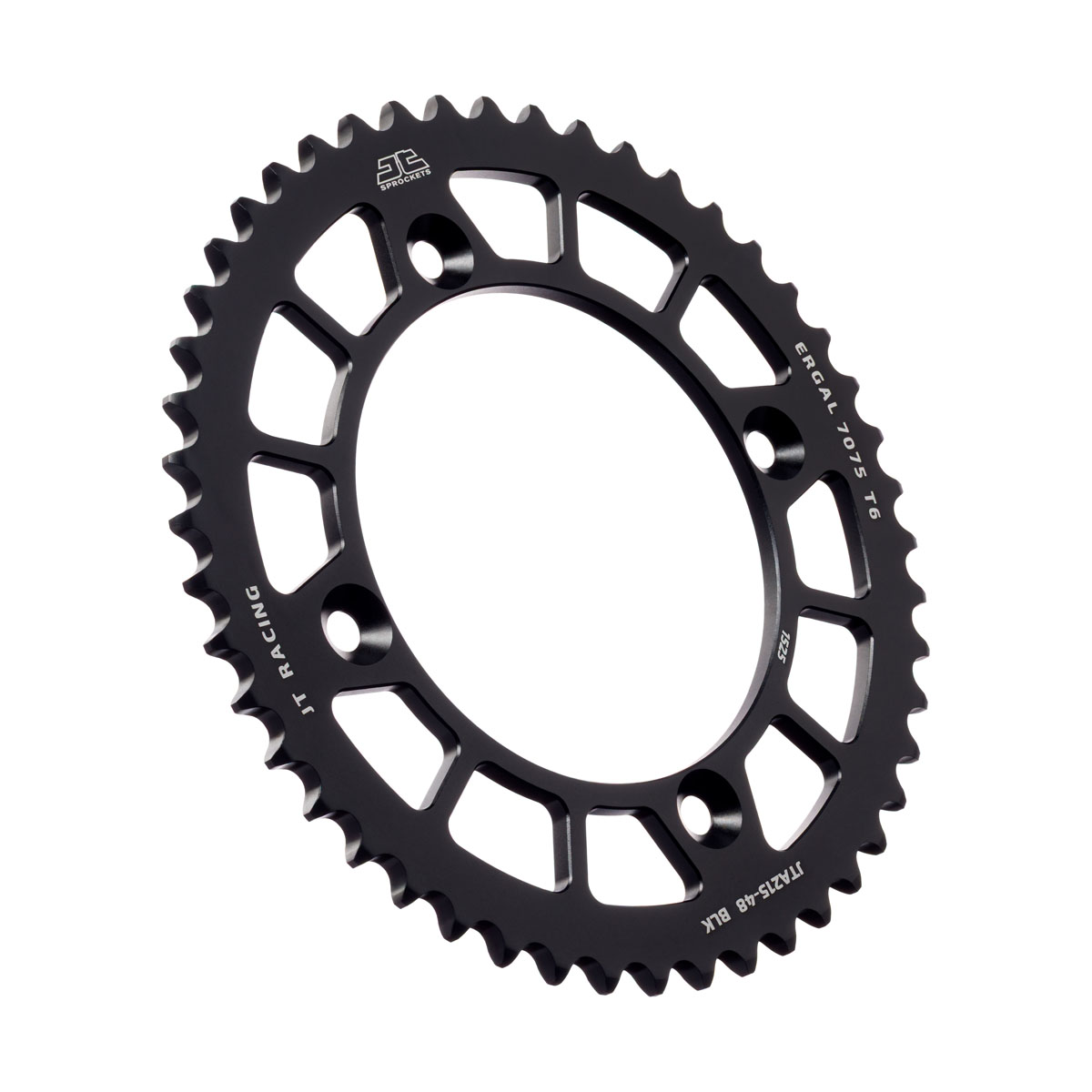 REAR SPROCKET ALLOY BLACK 215, JTA215.48BLK 7075-T6 Aluminium image 1
