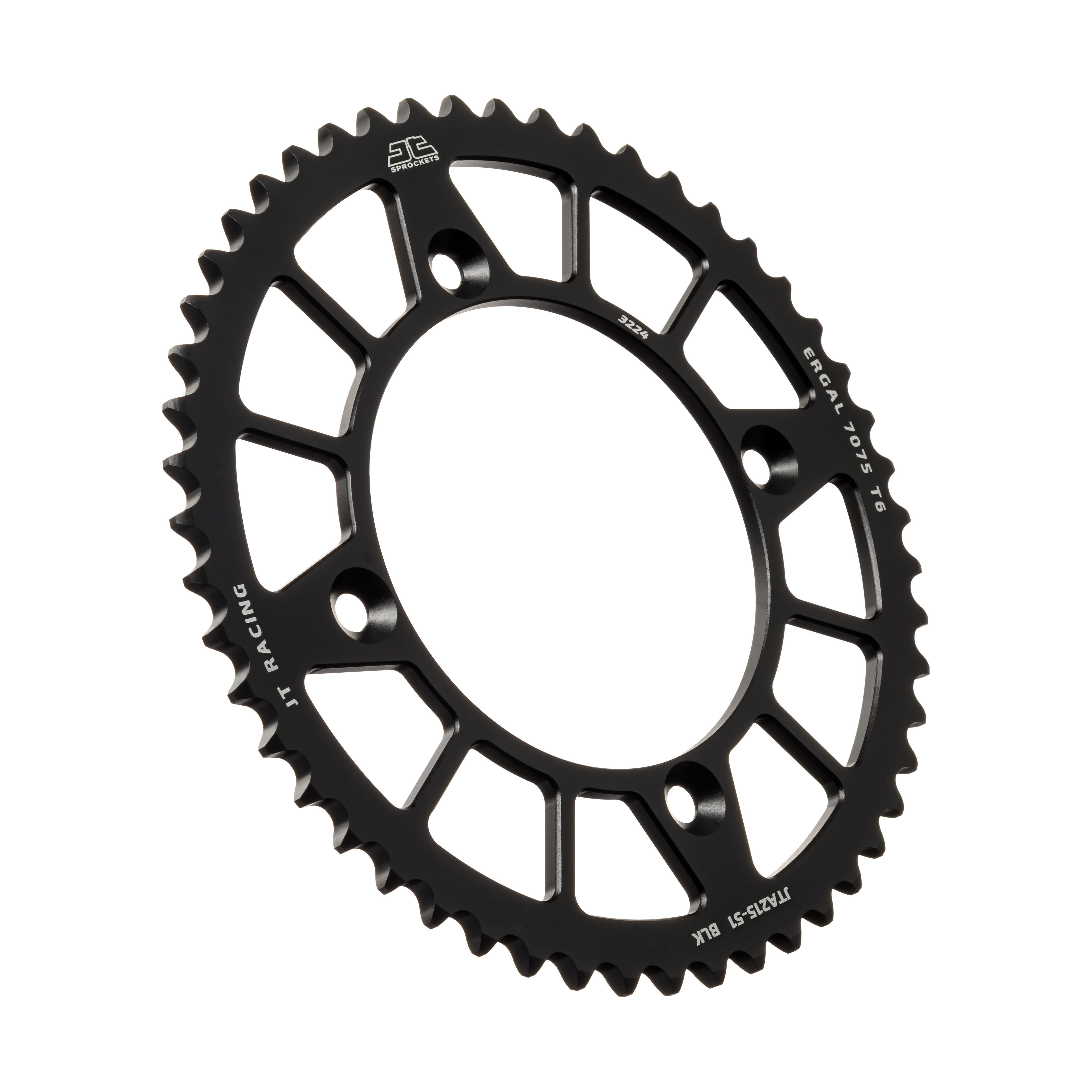 REAR SPROCKET ALLOY BLACK 215, JTA215.51BLK 7075-T6 Aluminium image 1