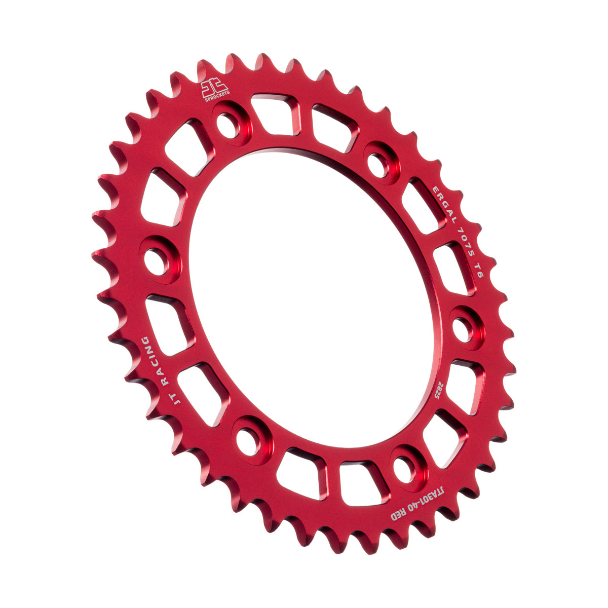 REAR SPROCKET ALLOY BLACK RACELITE JTA301.40RED image 1
