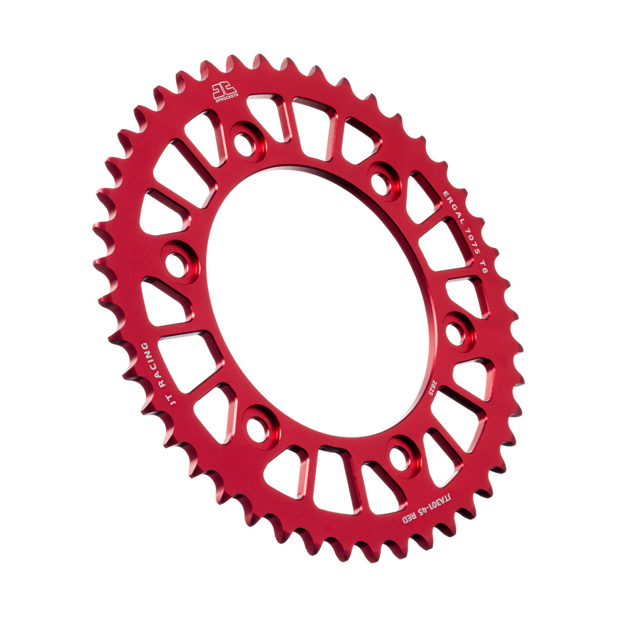 REAR SPROCKET ALLOY RED RACELITE JTA301.45RED image 1