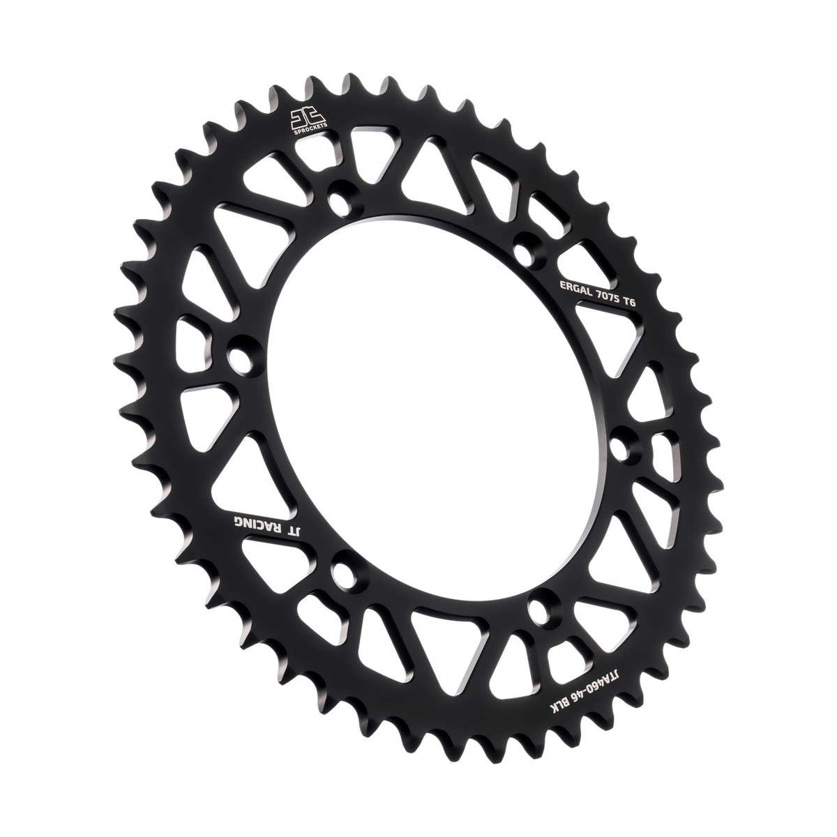 REAR SPROCKET ALLOY BLACK 460, JTA460.46BLK 7075-T6 Aluminium image 1
