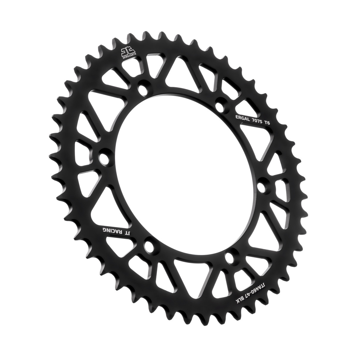 REAR SPROCKET ALLOY BLACK 460, JTA460.47BLK 7075-T6 Aluminium image 1