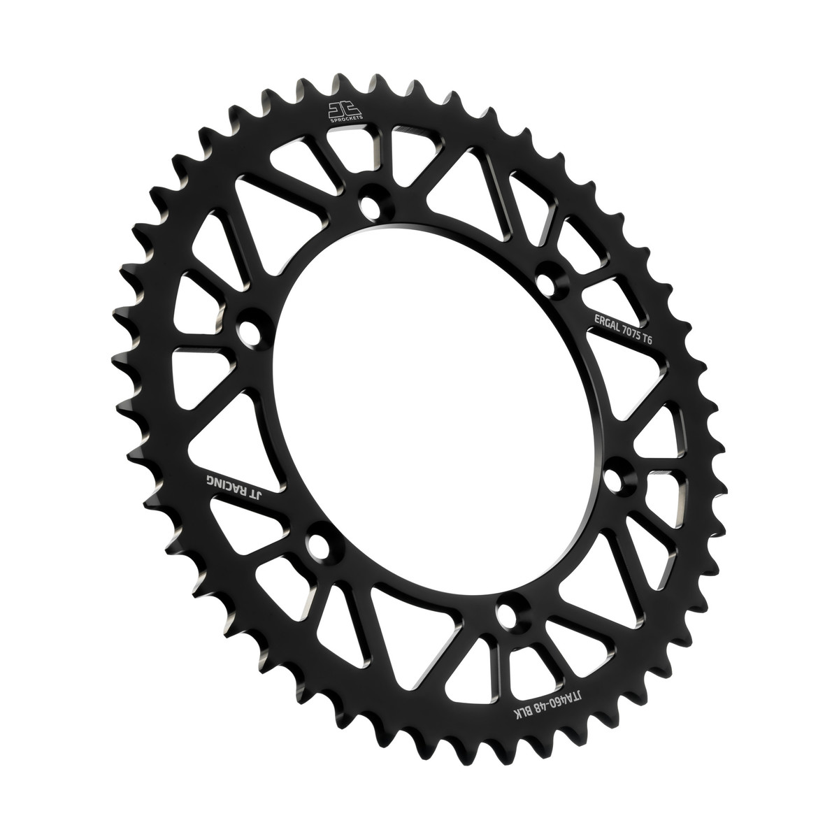 REAR SPROCKET ALLOY BLACK 460, JTA460.48BLK 7075-T6 Aluminium image 1