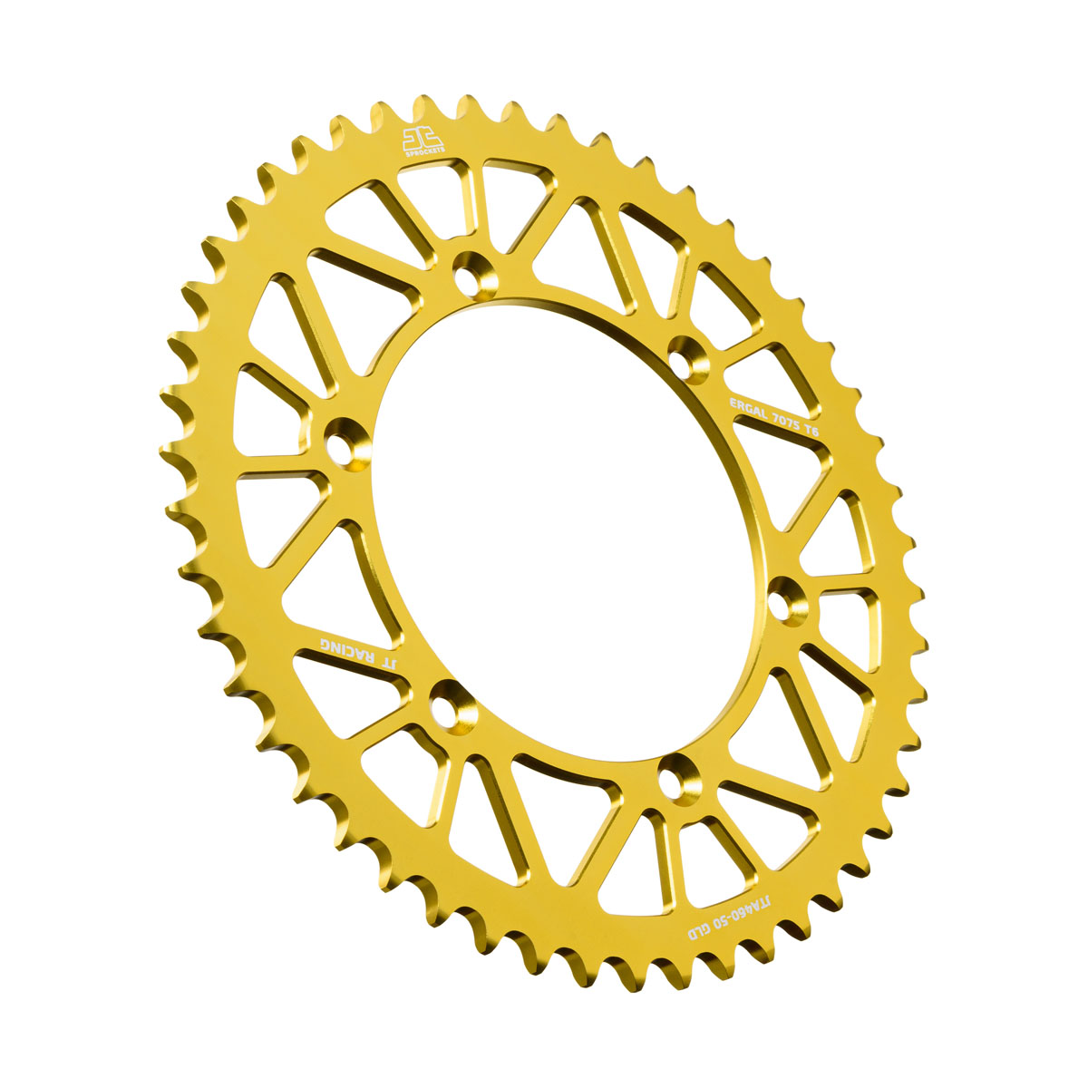 REAR SPROCKET ALLOY GOLD 460, JTA460.50GLD 7075-T6 Aluminium image 1