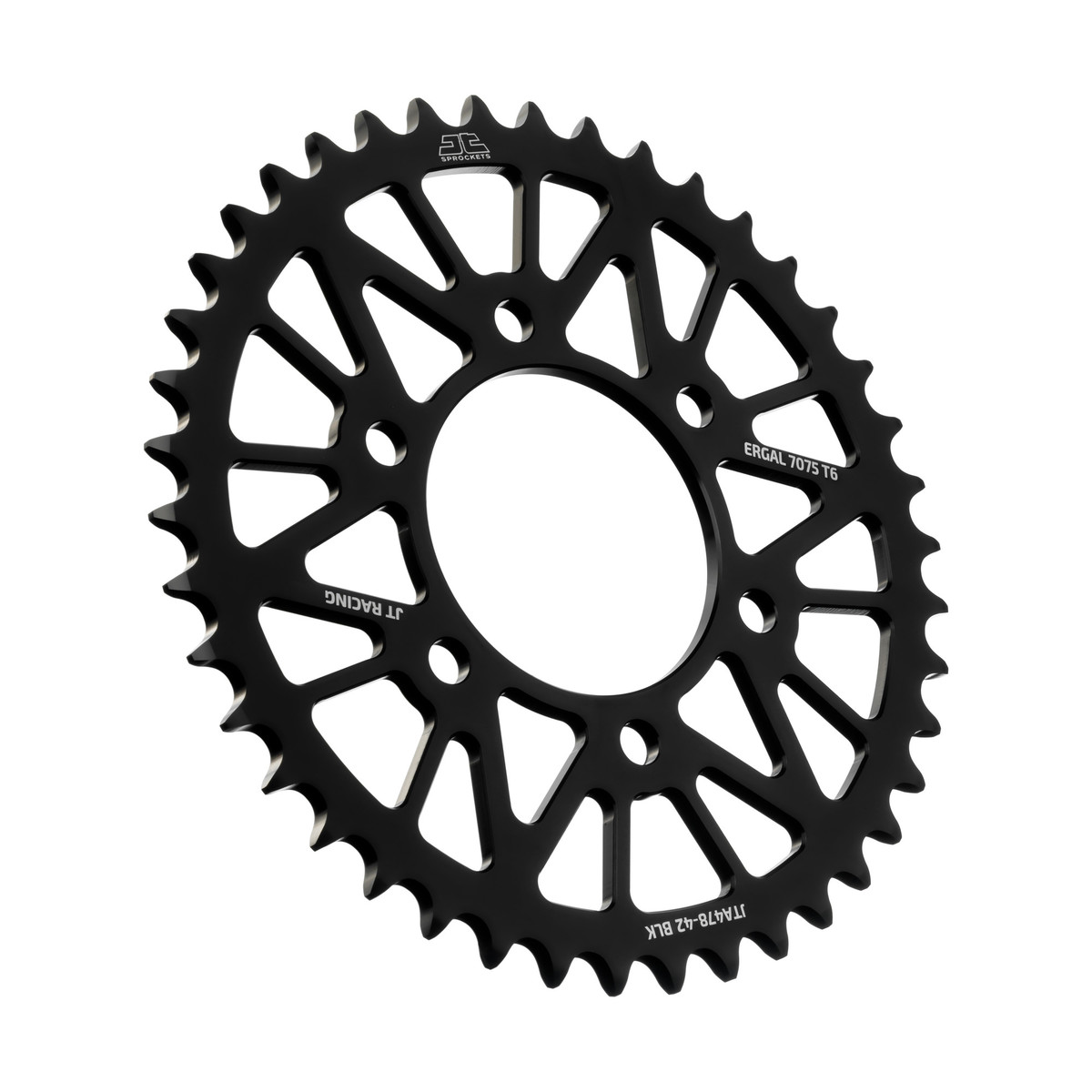 REAR SPROCKET JTA478.42BLK ALLOY, CHAIN 520 (7075-T6 Aluminium) image 1