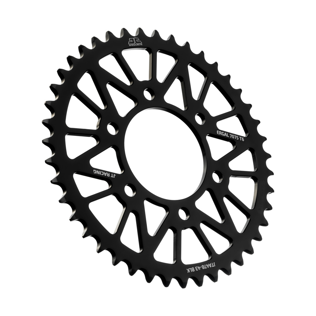 REAR SPROCKET JTA478.43BLK ALLOY, CHAIN 520 (7075-T6 Aluminium) image 1
