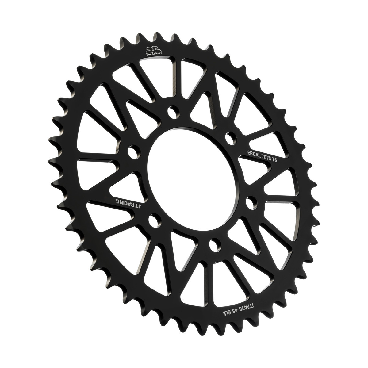 REAR SPROCKET JTA478.45BLK ALLOY, CHAIN 520 (7075-T6 Aluminium) image 1