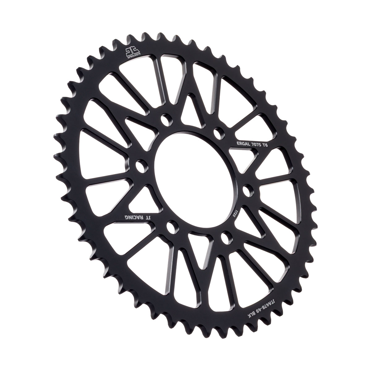 REAR SPROCKET JTA478.49BLK ALLOY, CHAIN 520 (7075-T6 Aluminium) image 1