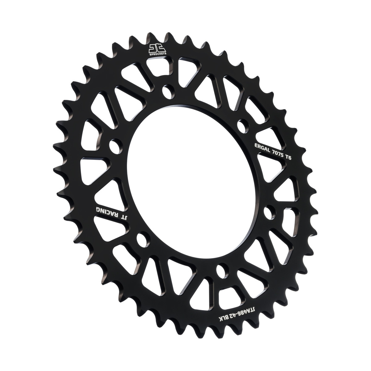 REAR SPROCKET ALLOY JTA486.42BLK, HONDA ROAD JT image 1