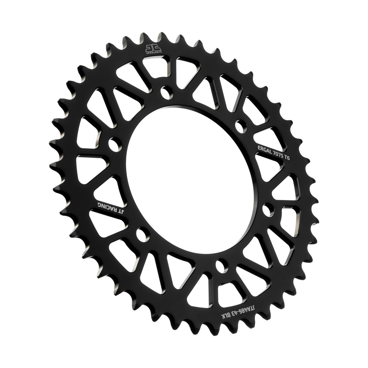 REAR SPROCKET ALLOY JTA486.43BLK, HONDA ROAD JT image 1