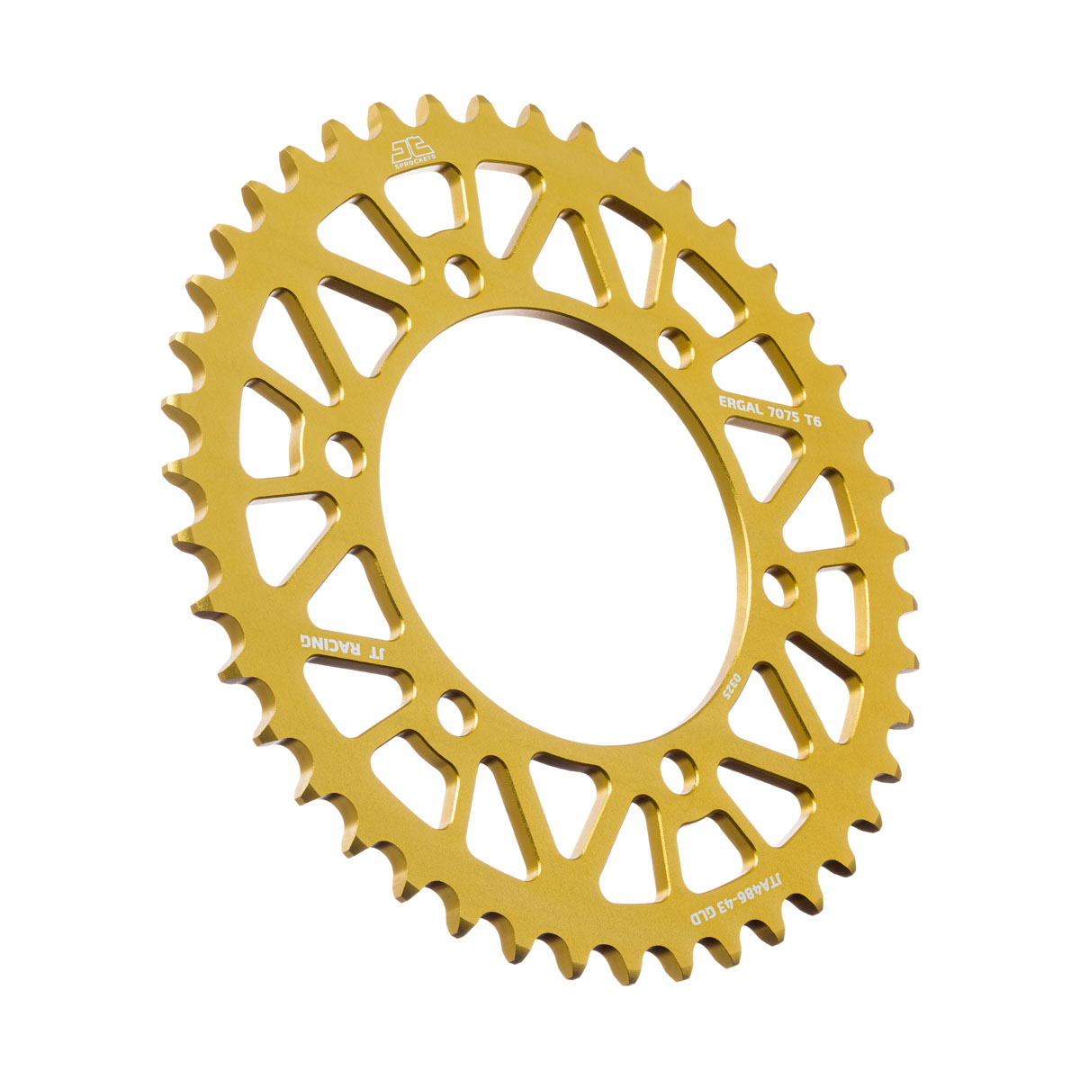 REAR SPROCKET ALLOY JTA486.43GLD, HONDA ROAD JT image 1