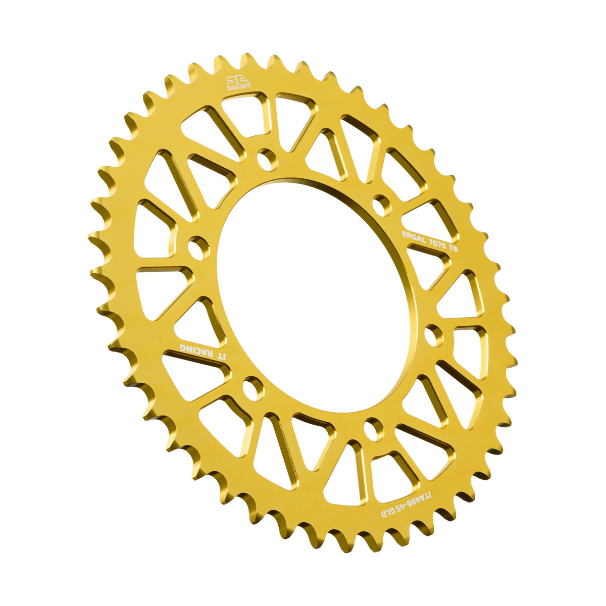 REAR SPROCKET ALLOY JTA486.45GLD, HONDA ROAD JT image 1