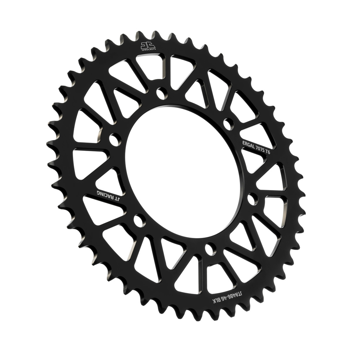 REAR SPROCKET ALLOY JTA486.46BLK, HONDA ROAD JT image 1