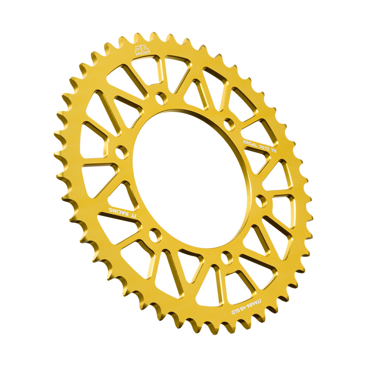 REAR SPROCKET ALLOY JTA486.46GLD, HONDA ROAD JT image 1