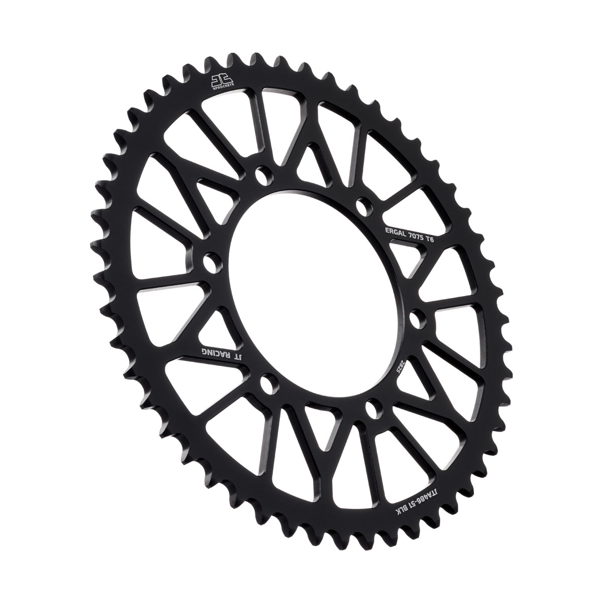 REAR SPROCKET ALLOY JTA486.51BLK BLACK, HONDA ROAD JT image 1