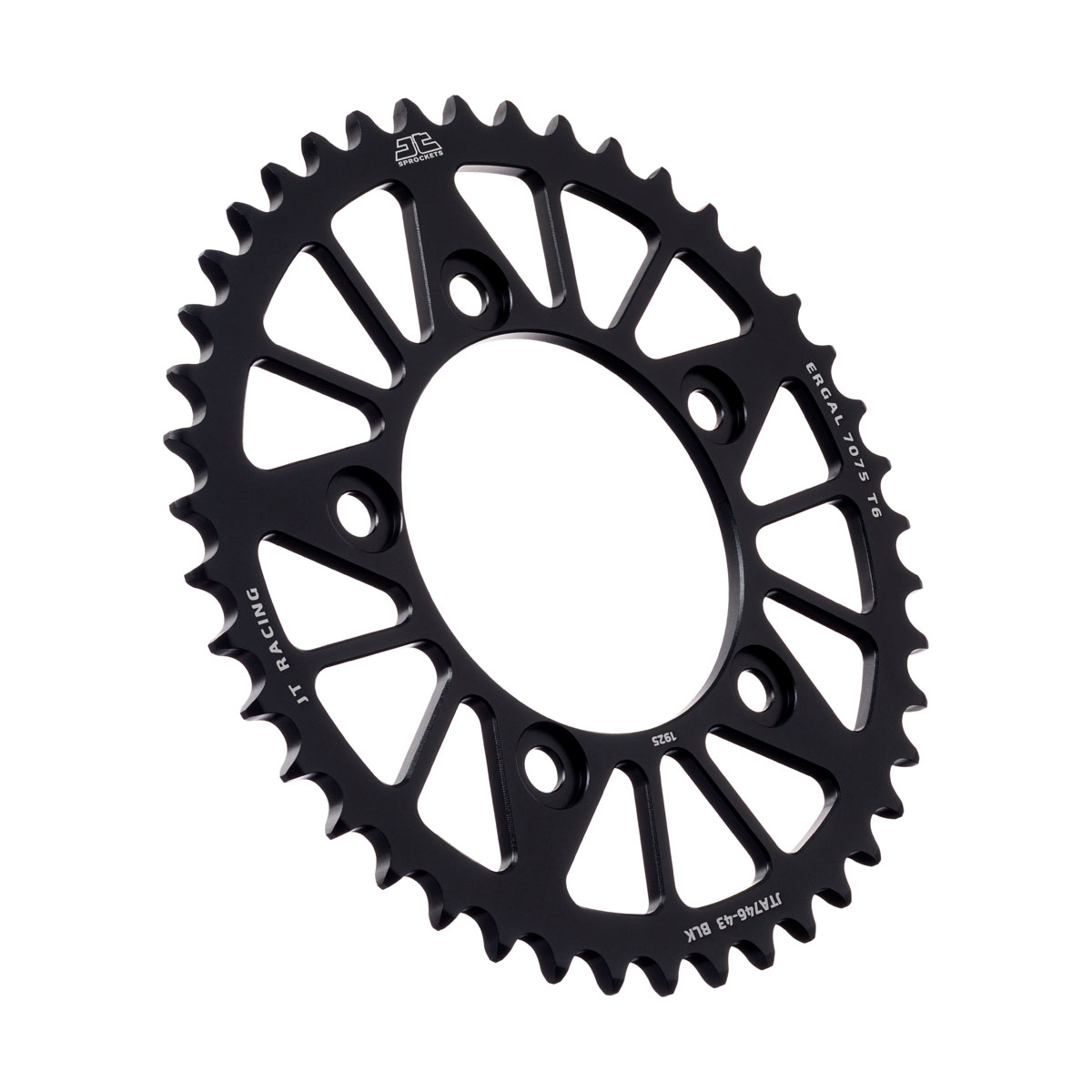 REAR SPROCKET ALLOY BLACK JTA746.43BLK JT RACELITE 7075-T6 image 1
