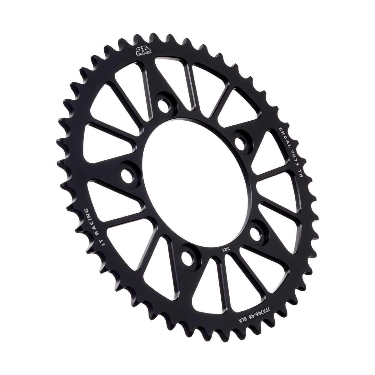 REAR SPROCKET ALLOY BLACK JTA746.46BLK JT RACELITE 7075-T6 image 1