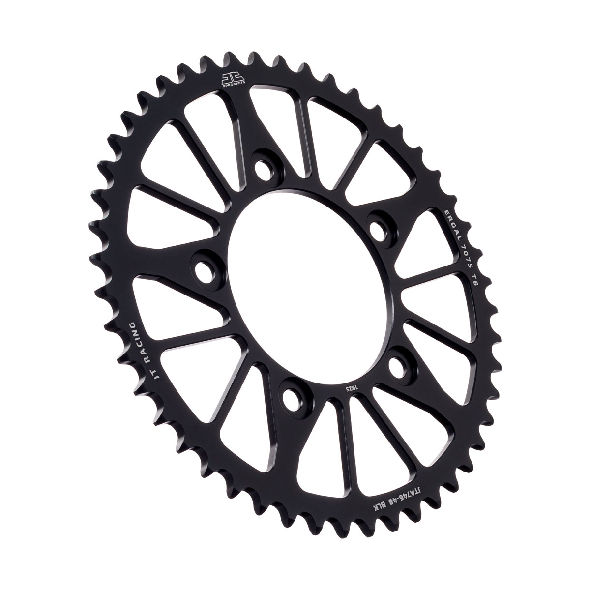 REAR SPROCKET ALLOY BLACK JTA746.48BLK JT RACELITE 7075-T6 image 1