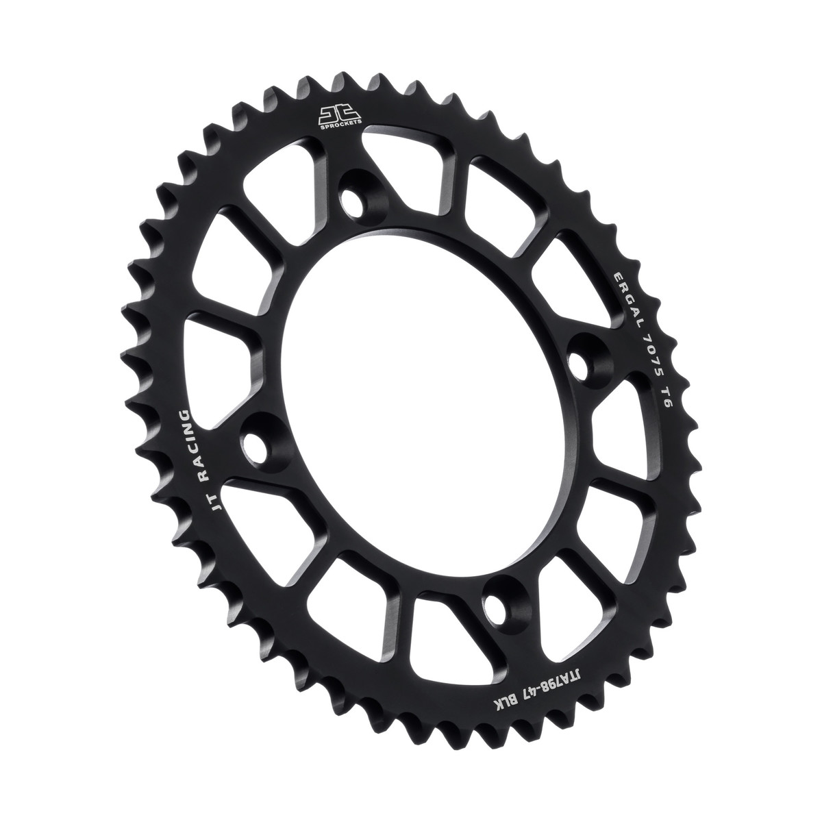 REAR SPROCKET ALLOY BLACK 798, JTA798.47BLK 7075-T6 Aluminium image 1