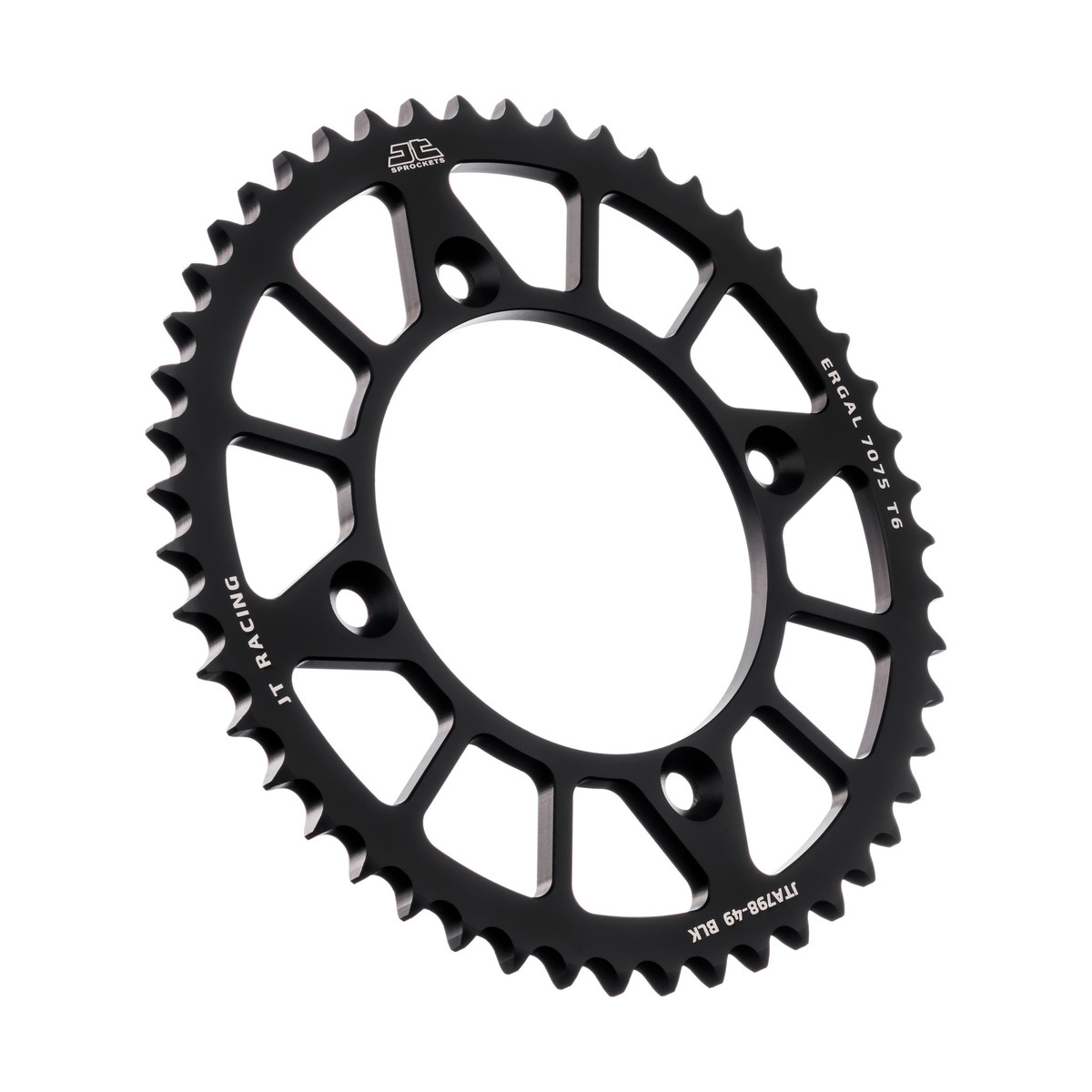 REAR SPROCKET ALLOY BLACK 798, JTA798.49BLK 7075-T6 Aluminium