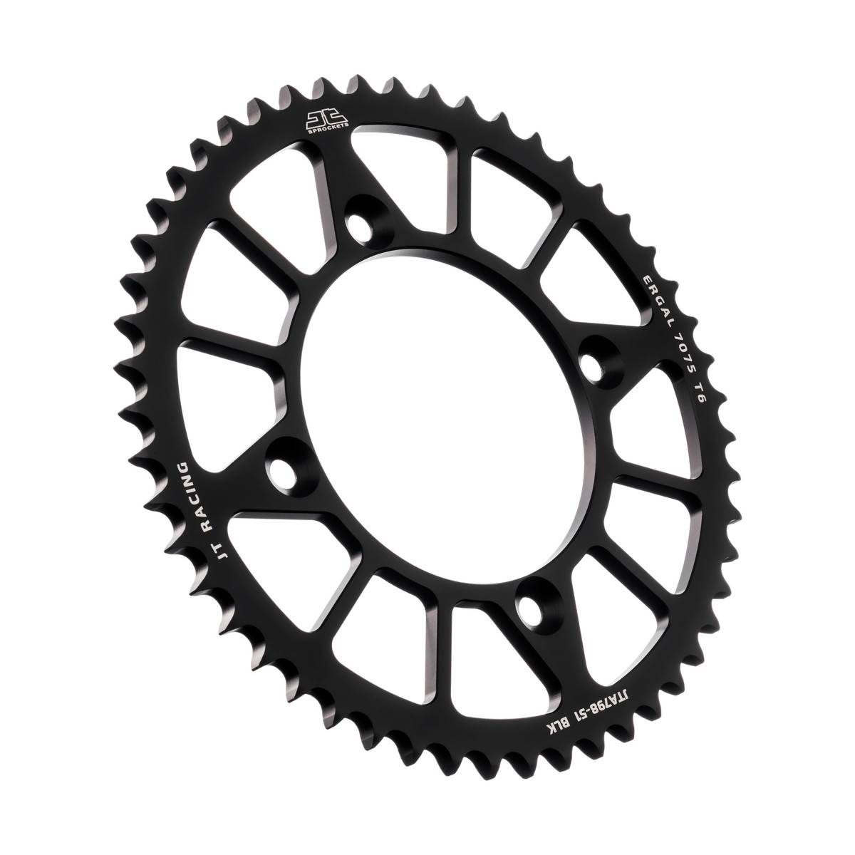 REAR SPROCKET ALLOY BLACK 798, JTA798.51BLK 7075-T6 Aluminium image 1