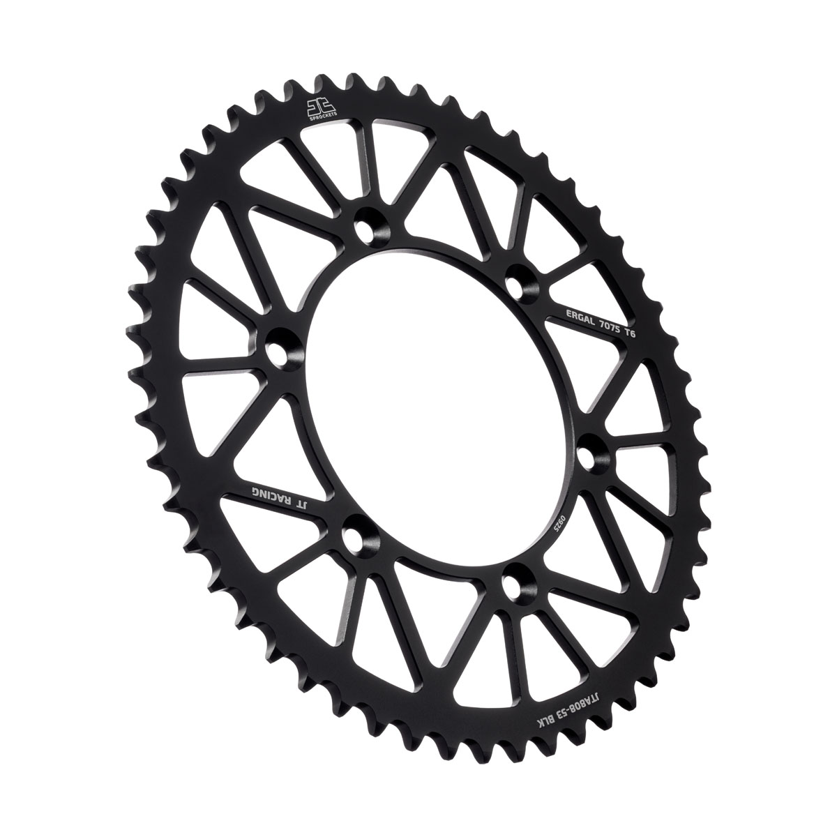 REAR SPROCKET ALLOY BLACK 822, JTA808.53BLK 7075-T6 Aluminium image 1