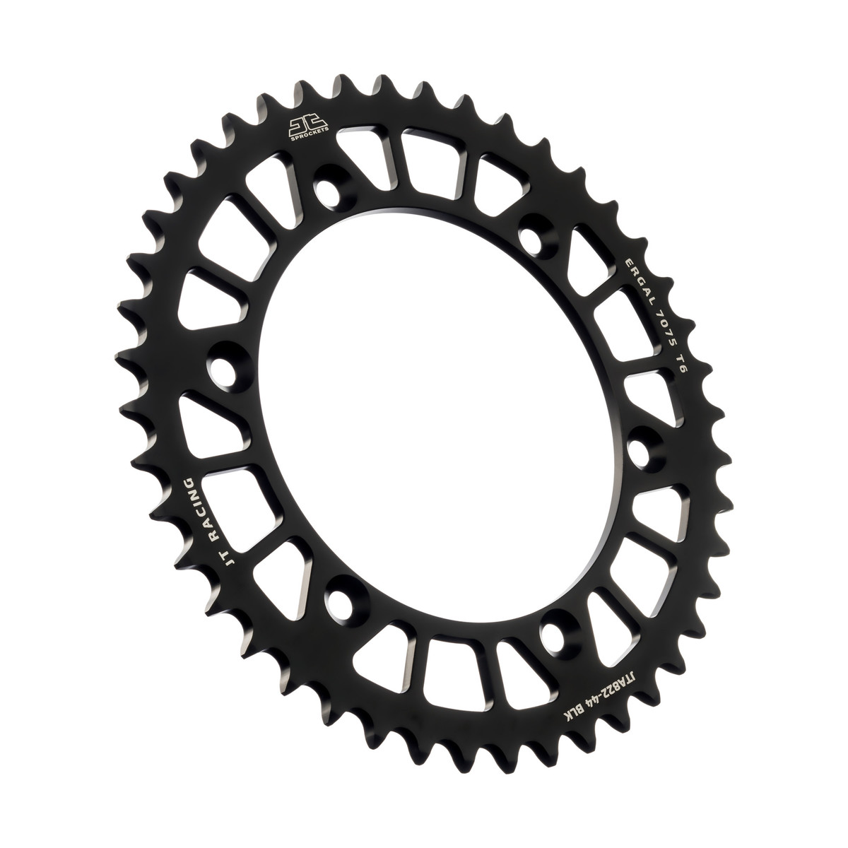 REAR SPROCKET ALLOY BLACK 822, JTA822.44BLK 7075-T6 Aluminium image 1
