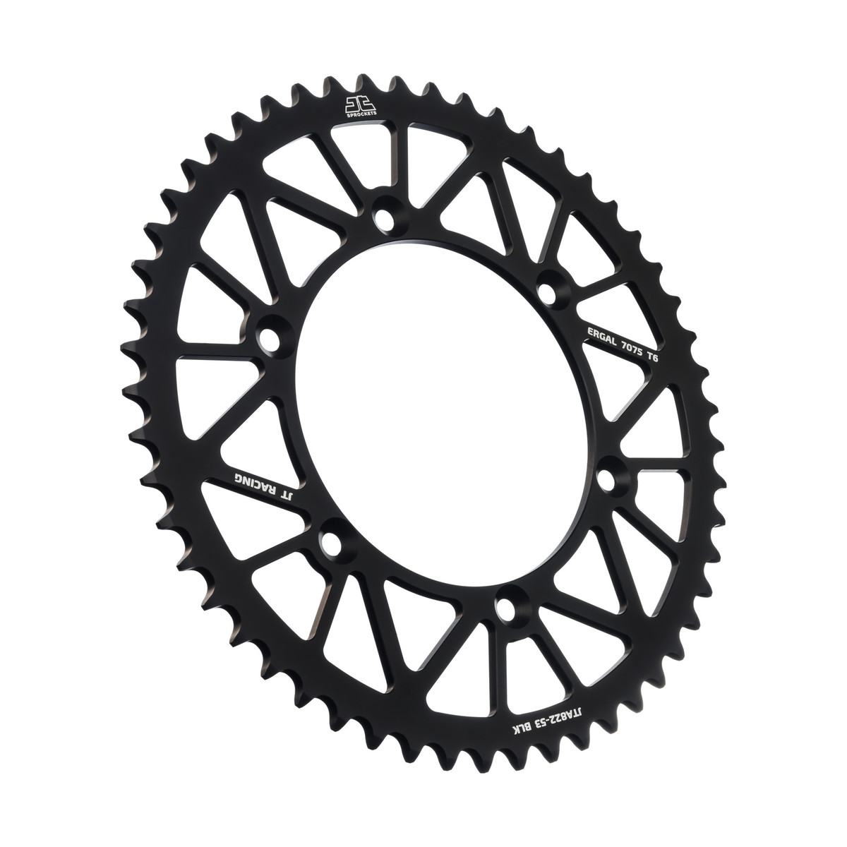 REAR SPROCKET ALLOY BLACK 822, JTA822.53BLK 7075-T6 Aluminium