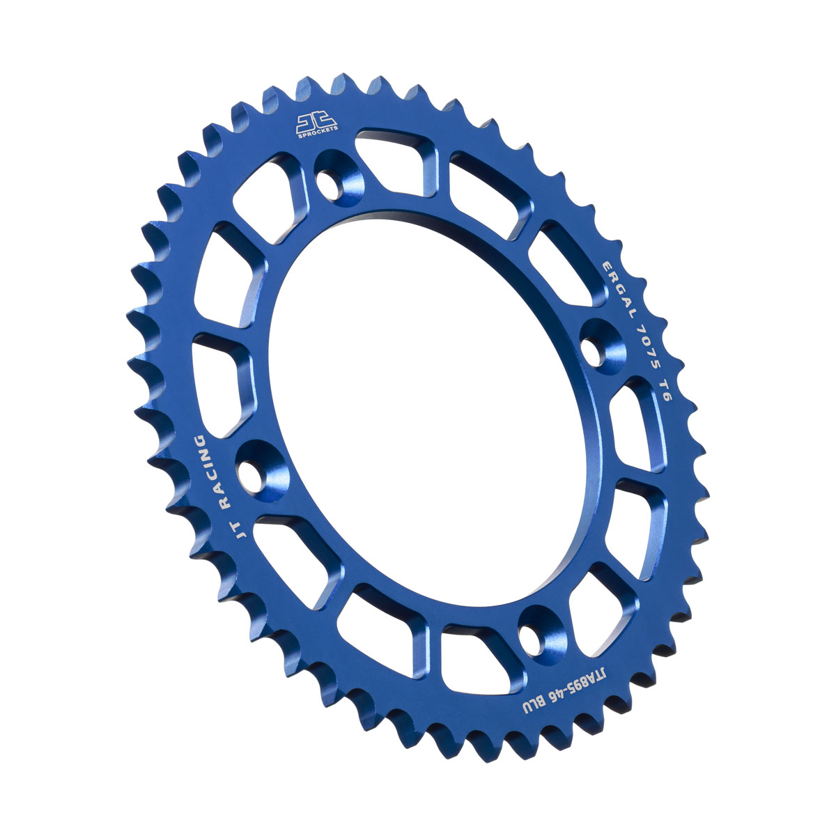 REAR SPROCKET ALLOY BLUE 441, JTA895.46BLU 7075-T6 Aluminium image 1