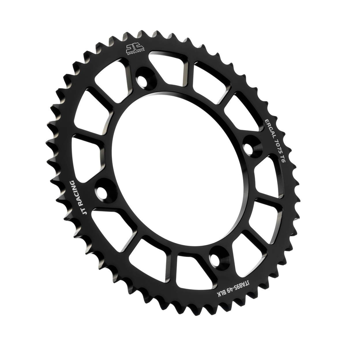 REAR SPROCKET ALLOY BLACK 441, JTA895.49BLK 7075-T6 Aluminium image 1